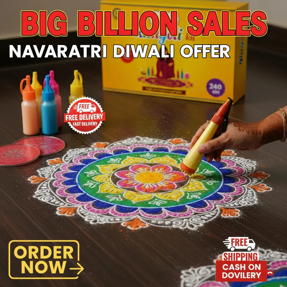 š "Magic Rangoli Kit šØ + 12 Free water Diyas šŖ + 1 Surprise Gift š "